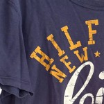 Vorschaubild 4 von T-Shirt Herren Blau Gr. 48/M Baumwolle Schriftzug Casual Kurzarm