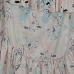Vorschaubild 7 von Faltenrock Damen 42/XL Beige Blumenmuster Rüschen Maxirock