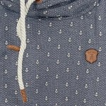 Vorschaubild 6 von Damen Sweatjacke Gr. 34/XS Blau Anker Muster Kapuze Casual