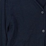 Vorschaubild 7 von Strickjacke Herren Blau Gr. 52/L Schurwolle Polyacryl Uni Business Büro