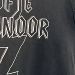 Vorschaubild 3 von T-Shirt Damen Schwarz Gr. 36/S Baumwolle Schriftzug Casual Kurzarm