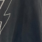 Vorschaubild 4 von T-Shirt Damen Schwarz Gr. 36/S Baumwolle Schriftzug Casual Kurzarm