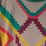 Vorschaubild 4 von Strickkleid Damen Gr. 38 M Mehrfarbig Geometrisch