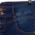 Vorschaubild 5 von Damen Jeansrock Gr. 36/S Blau Casual Midirock