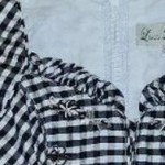 Vorschaubild 4 von Trachtenweste Damen Mehrfarbig Gr. 36/S Satin Kariert Ärmellos