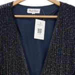Vorschaubild 4 von Damen Felljacke Schwarz Pailletten Elegant Gr. 40/L 80cm