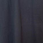 Vorschaubild 4 von T-Shirt Damen Gr. 40/L Schwarz Andere Fasern Uni Casual Kurzarm Raffungen