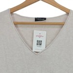 Vorschaubild 4 von TAIFUN Damen Pullover Beige UNI V-Ausschnitt Pailletten Langarm Casual