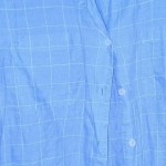 Vorschaubild 5 von Bluse Damen Einheitsgröße Blau Casual Leinen Kurzarm Hemdbluse