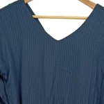 Vorschaubild 3 von Freizeitkleid Damen Blau Gr. 36/S Polyester Strukturmuster Casual 94 cm
