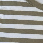Vorschaubild 4 von Damen T-Shirt 36/S Oliv gestreift Casual Micro Crop Tee