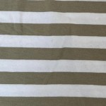 Vorschaubild 6 von Damen T-Shirt 36/S Oliv gestreift Casual Micro Crop Tee
