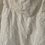 Vorschaubild 4 von Freizeitkleid Damen Gr. 38/M Weiß Baumwolle Polyester Lochmuster