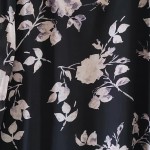 Vorschaubild 5 von Damen Freizeitkleid Schwarz Blumenmuster Gr. XXS