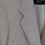 Vorschaubild 3 von Blazer Damen Beige Gr. 10 years Wolle Kariert Klassisch Langarm Business