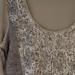 Vorschaubild 3 von Freizeitkleid Damen Gr. 44/XXL Grau Polyester Strukturmuster 90 cm
