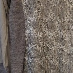 Vorschaubild 4 von Freizeitkleid Damen Gr. 44/XXL Grau Polyester Strukturmuster 90 cm