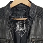 Vorschaubild 4 von Damen Lederjacke Gr. 40 Schwarz Casual
