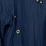 Vorschaubild 7 von Damen Übergangsmantel Gr. 40 Blau Kapuze Goldene Details