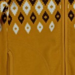 Vorschaubild 7 von Kinder Fleecejacke Gr. 116 Norwegermuster Gelb Reißverschluss