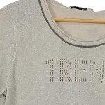 Vorschaubild 6 von Trend by Damen Langarmshirt Gr. 40/L Beige Glitzer