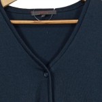 Vorschaubild 5 von Strickjacke Herren Gr. 52/XL Blau Schurwolle Polyacryl Uni Business Büro