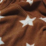Vorschaubild 4 von Kinder Fleecejacke Gr. 62 Braun mit Sternen Langarm
