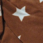Vorschaubild 5 von Kinder Fleecejacke Gr. 62 Braun mit Sternen Langarm