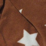 Vorschaubild 6 von Kinder Fleecejacke Gr. 62 Braun mit Sternen Langarm