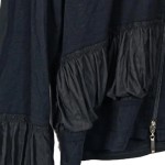 Vorschaubild 7 von Damen Strickjacke XL Schwarz Kapuze Rüschen Casual Feminin