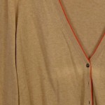 Vorschaubild 7 von Damen Strickjacke Cash Cotton Gr. 42/XL Beige Ellbogenpatches