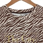 Vorschaubild 5 von . Damen Langarmshirt Zebra Muster Braun Gr. S City of Angels