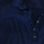 Vorschaubild 5 von Langarmshirt Damen Gr. 36/S Blau Baumwolle Uni Casual Knopf