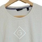 Vorschaubild 4 von Herren Langarmshirt Beige Gr. 50/L Casual Logo-Print Baumwolle
