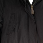 Vorschaubild 4 von Damen Parka Gr. 38/M Schwarz Casual Kapuze Fellbesatz