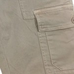 Vorschaubild 6 von Cargo Shorts Kinder Beige Gr. 164 Baumwolle Elasthan Uni Casual Freizeit