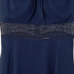 Vorschaubild 6 von Damen Festliches Kleid Gr. 40 Blau Elegant Ärmellos Spitze