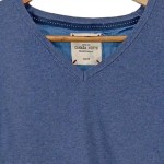 Vorschaubild 5 von Pullover Herren Blau Gr. 50/M Baumwolle Polyamid Elasthan Meliert Casual