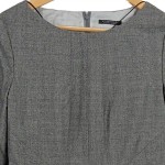 Vorschaubild 4 von Etuikleid Damen Grau Gr. 38/M Wolle Meliert Elegant Business Midikleid