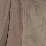 Vorschaubild 4 von Pelzjacke Damen Gr. 38/M Beige Polyester Wolle Uni Modern Langarm Herbst/Winter