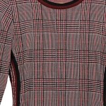 Vorschaubild 6 von Etuikleid Damen Gr. XXS Kariert Grau Rot Jersey