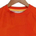 Vorschaubild 5 von Sport Shirt Kinder Gr. 140 Orange Streifen Logo-Print
