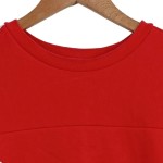 Vorschaubild 5 von Damen Sweatshirt Rot Logo-Print Baumwolle Gr. 40 L Freizeit