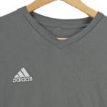 Vorschaubild 5 von Herren Sport T-Shirt V-Ausschnitt Grau Gr. 50/L Baumwolle
