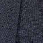 Vorschaubild 5 von Sakko Herren Blau Gr. 48/M Strukturmuster Business Langarm Knopf