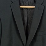Vorschaubild 6 von Sakko Herren Schwarz Gr. 48/M Strukturmuster Business Langarm Knopf