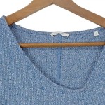 Vorschaubild 5 von Damen Langarmshirt Gr. 42 Blau Meliert Casual