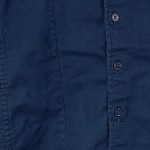 Vorschaubild 5 von Freizeithemd Kinder Gr. 128 Blau Uni Casual Langarm Knopfleiste Logo