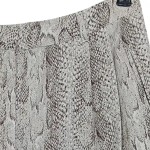 Vorschaubild 4 von Faltenrock Damen Gr. 40 Schlangenmuster Beige Braun Animal Print
