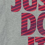Vorschaubild 7 von T-Shirt Kinder Gr. 128 Just Do It Grau Kurzarm Baumwolle